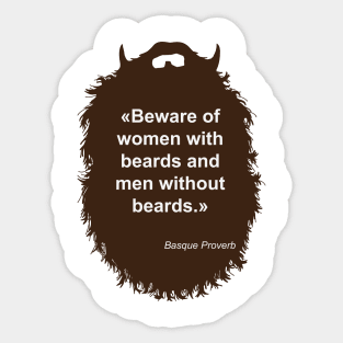 Beard Beware Sticker